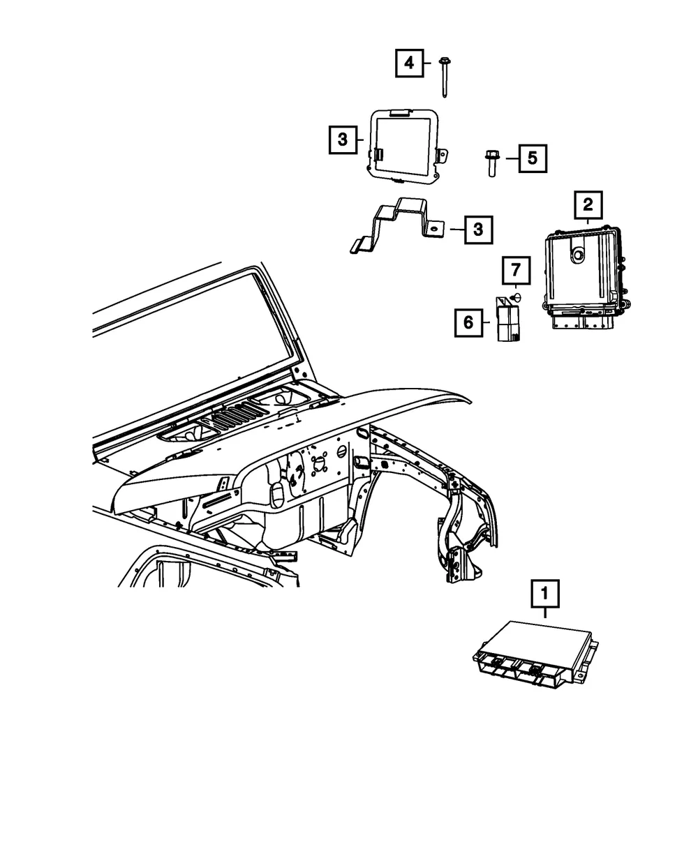 Engine Controller Module - Mopar (68259136AB)