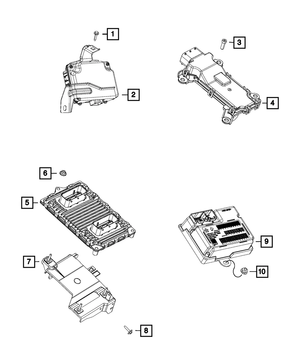 Engine Controller Module - Mopar (68259137AB)