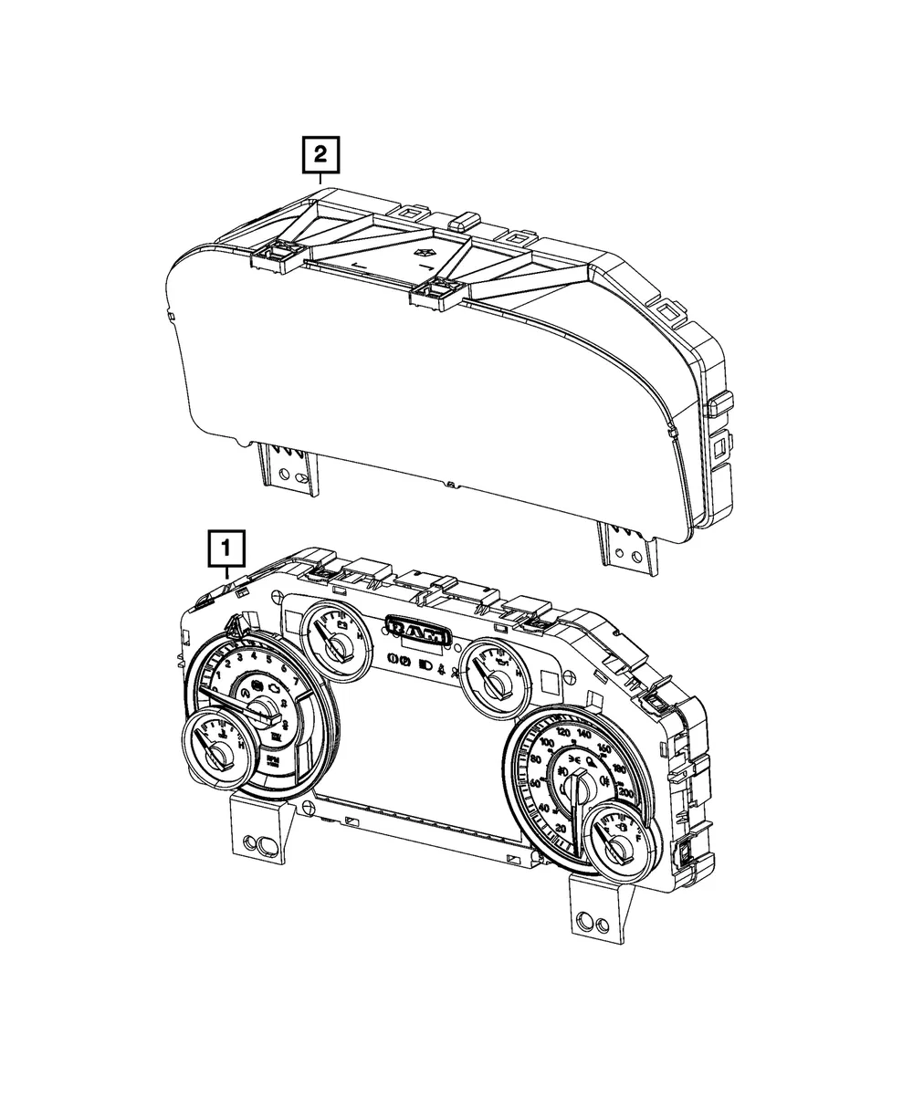 Instrument Cluster Mask And Lens - Mopar (68259703aa)