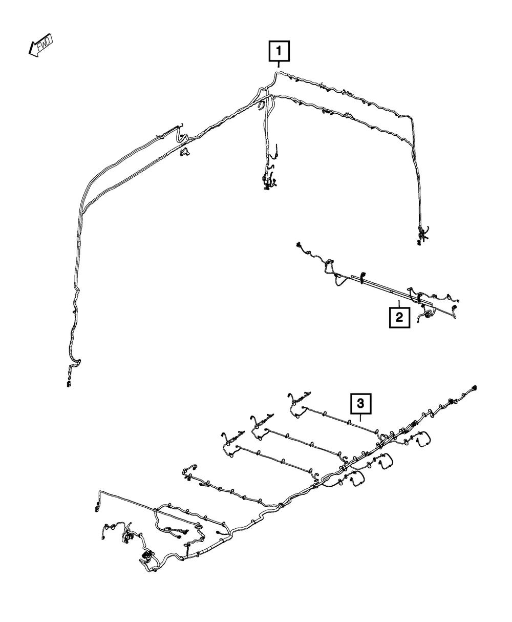 Body Left Wiring - Mopar (68260101ac)
