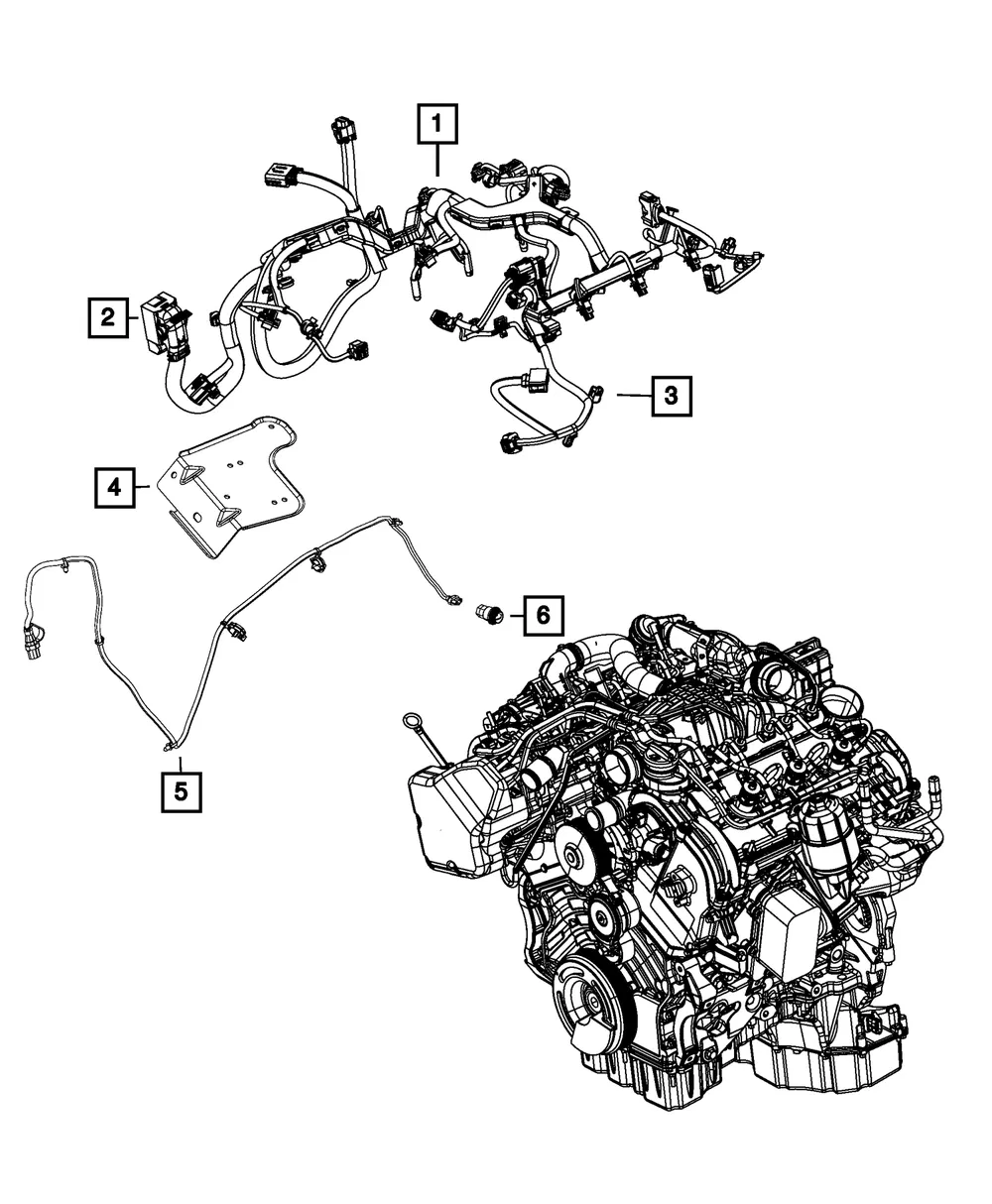 Engine Wiring - Mopar (68262111ab)