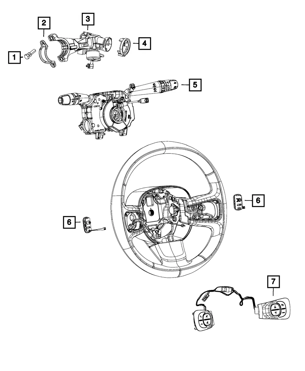 Ignition Switch - Mopar (68264657aa)