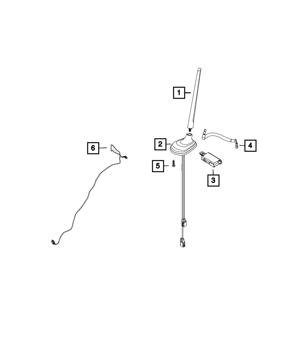 Antenna Harness - Mopar (68267747aa)