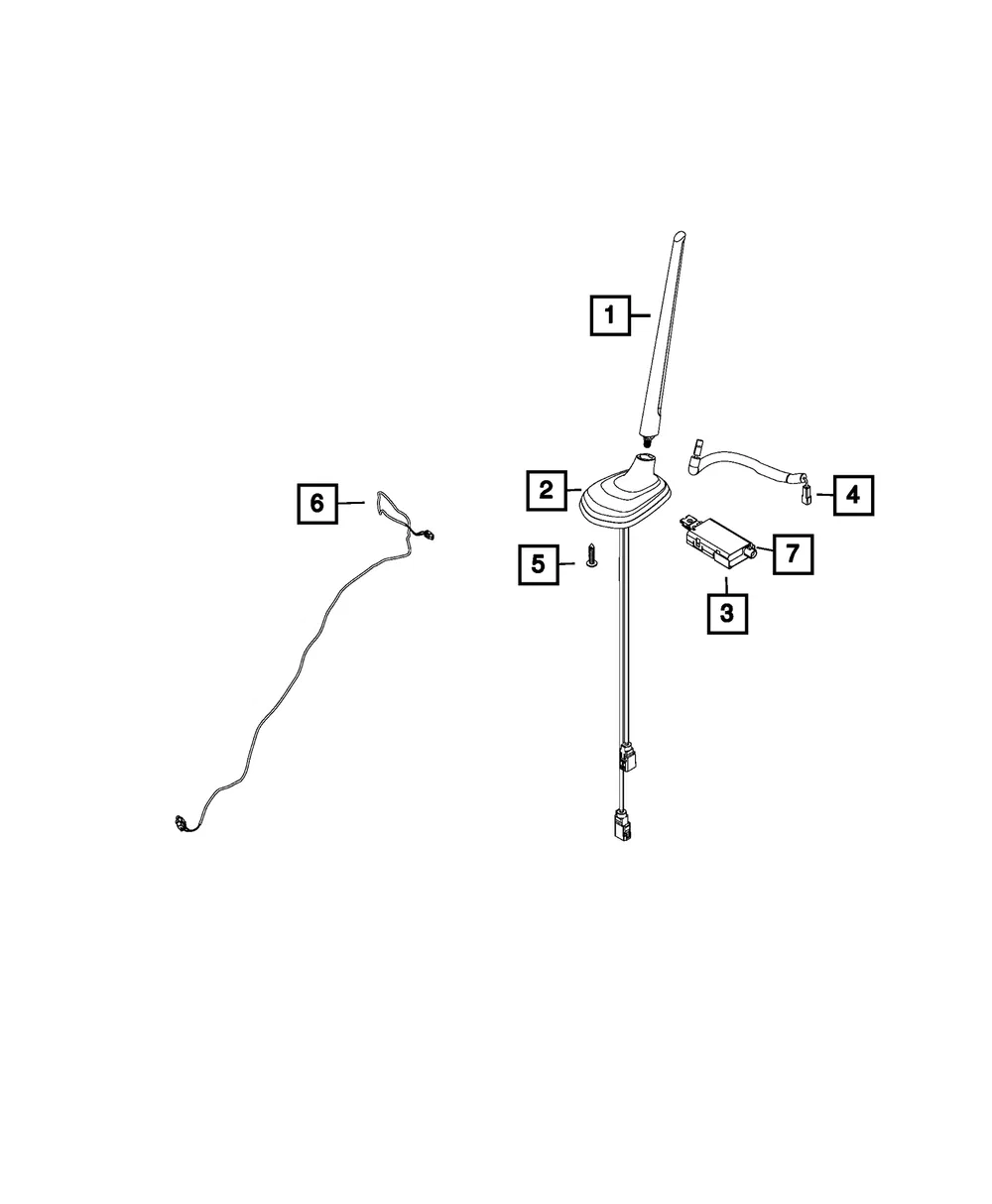 Antenna Harness - Mopar (68267751aa)