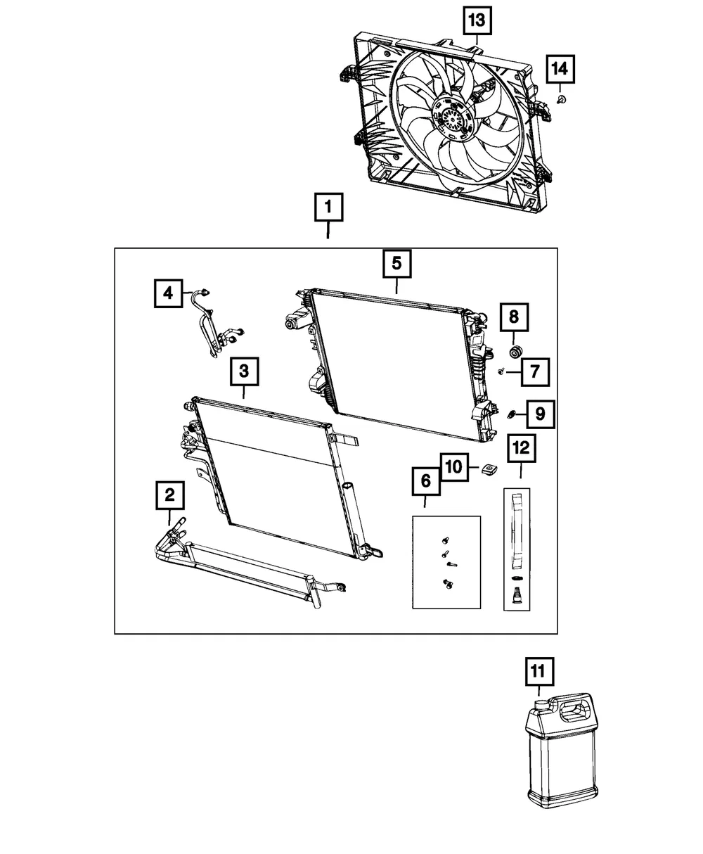 Cooling Module - Mopar (68268591AE)