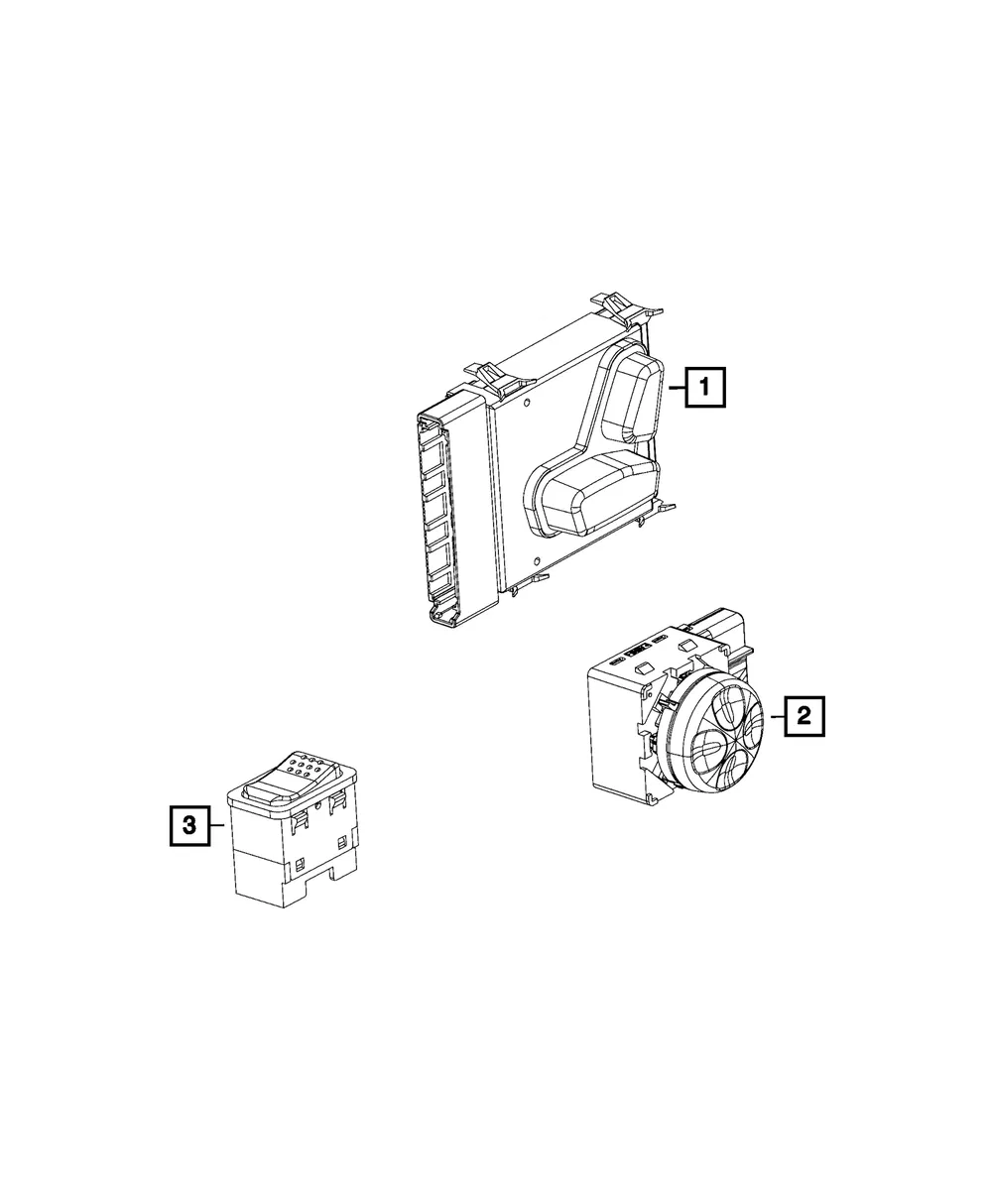Lumbar Control Switch - Mopar (68269697AA)