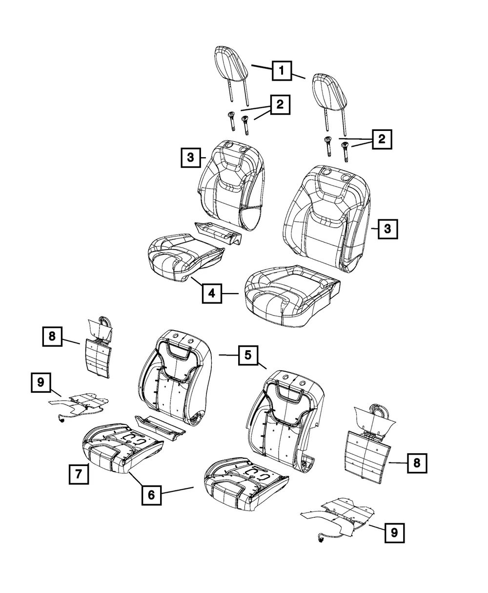 Occupant Classification Module Kit - Mopar (68270576AD)