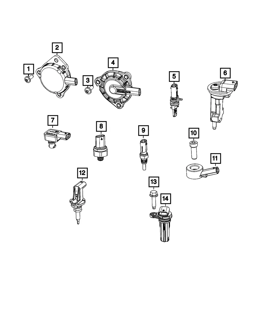 Fluid Temperature Sensor - Mopar (68270732ab)