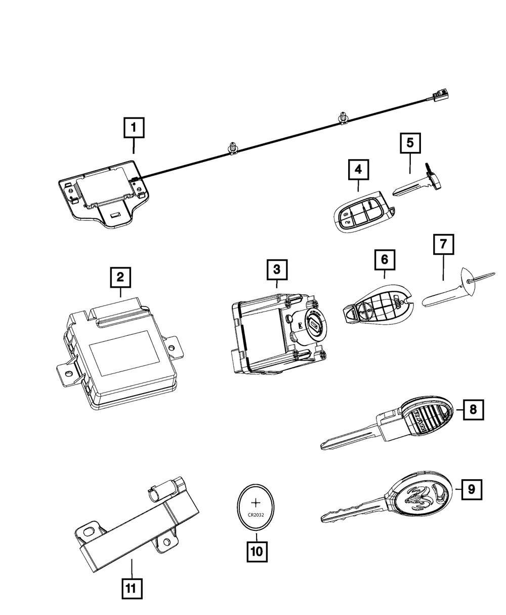 Ignition Switch - Mopar (68271986ab)