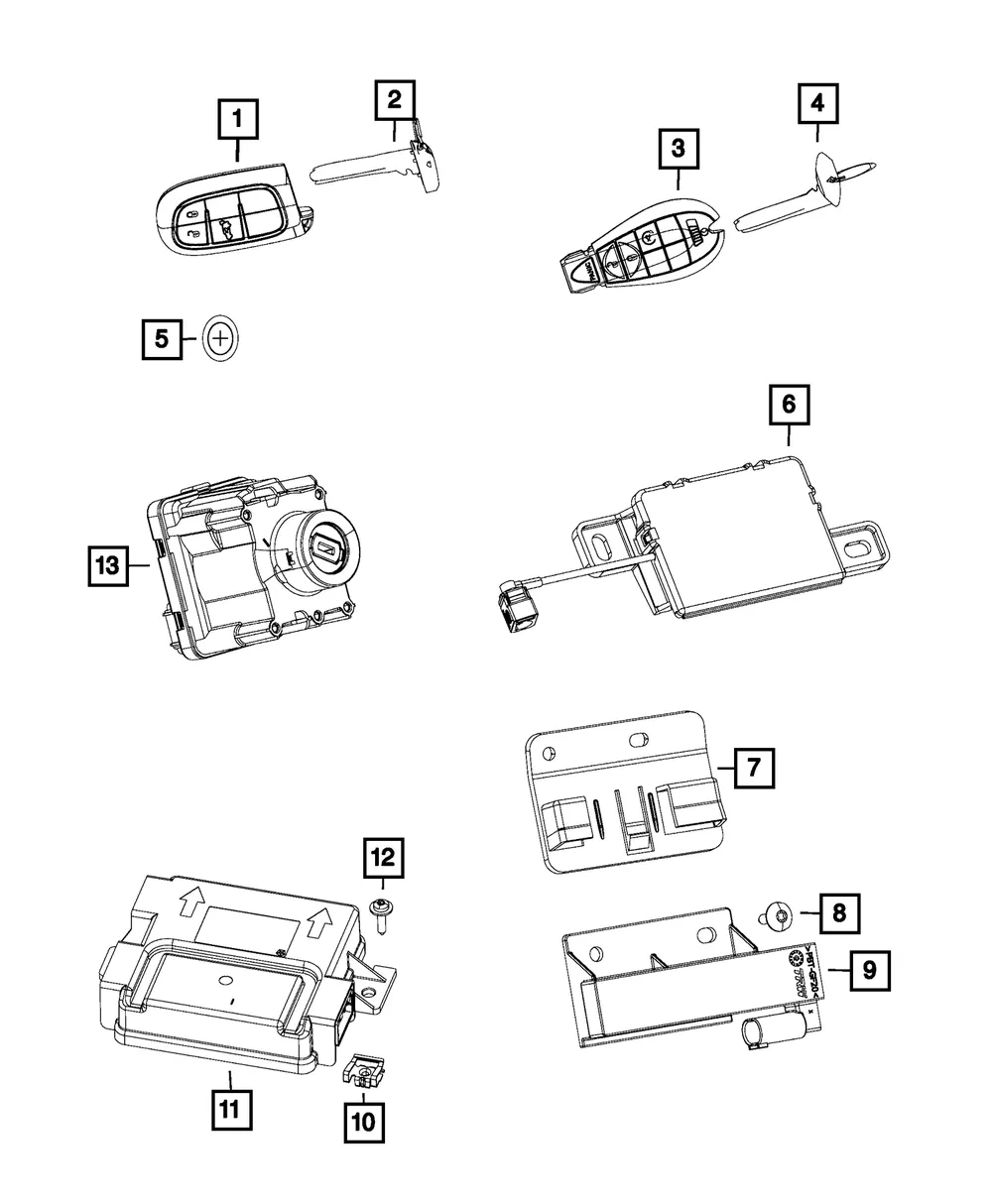 Ignition Switch Module - Mopar (68271987aa)
