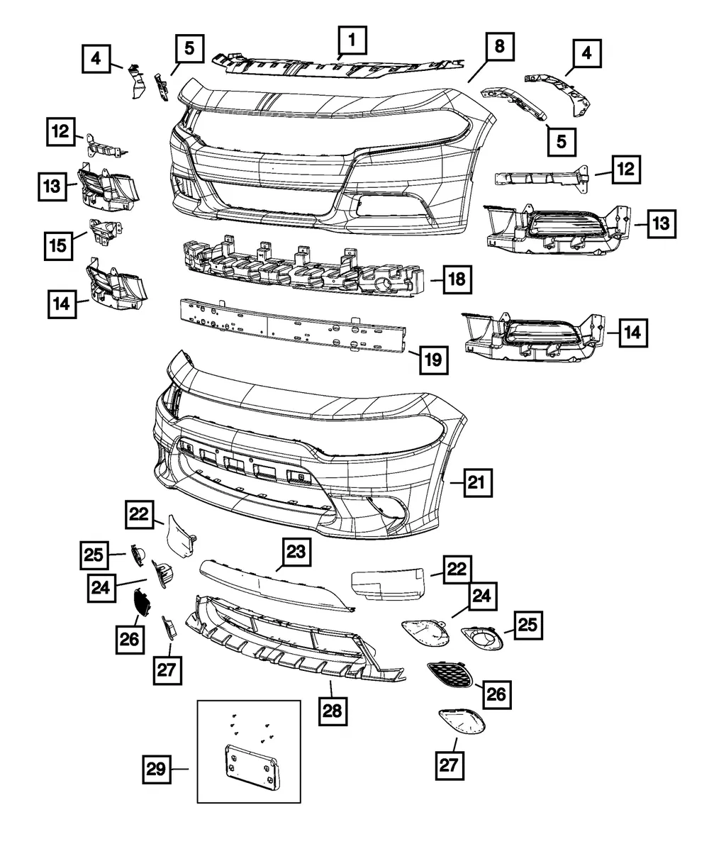 Fog Lamp Bracket, Left - Mopar (68280431AA)