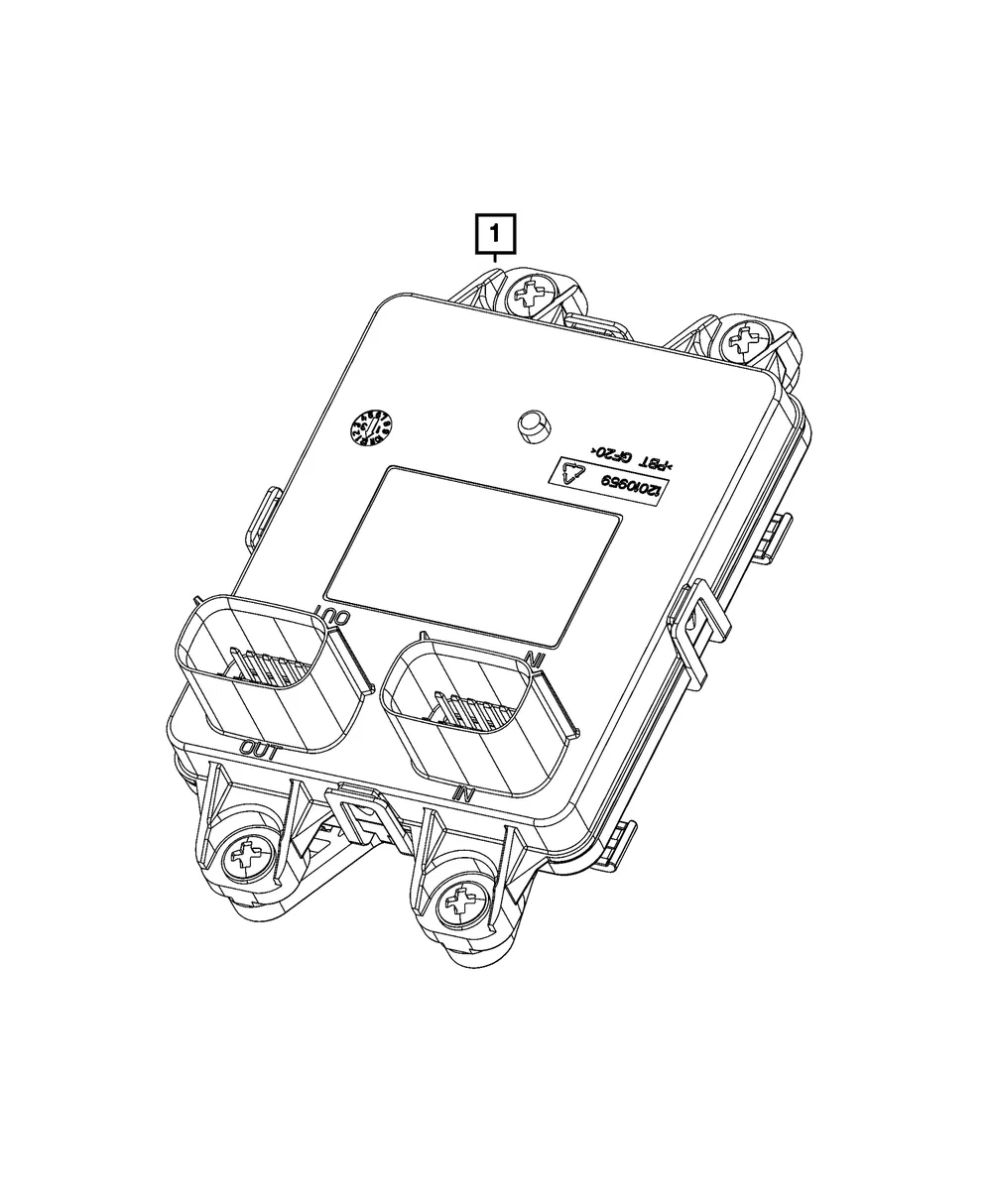 Trailer Tow Module - Mopar (68280616aa)