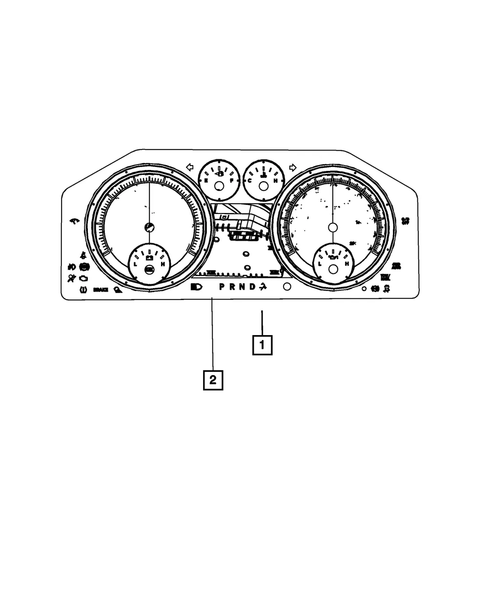 Instrument Panel Cluster - Mopar (68280820ae)