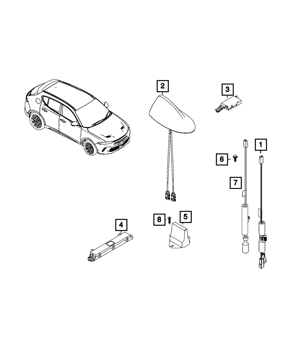 Module Antenna - Mopar (68281165AA)