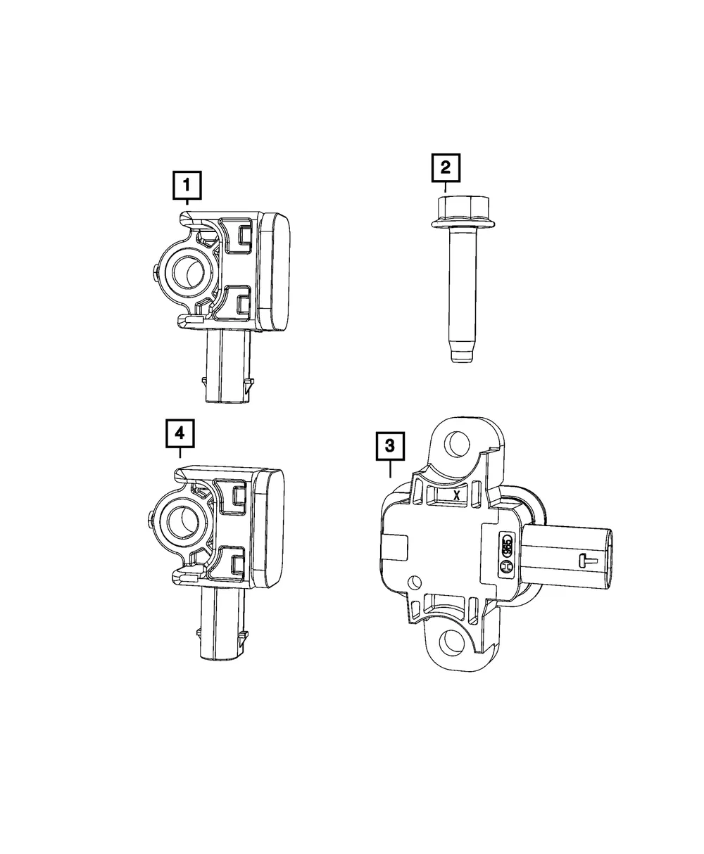 Acceleration Sensor - Mopar (68284054AA)