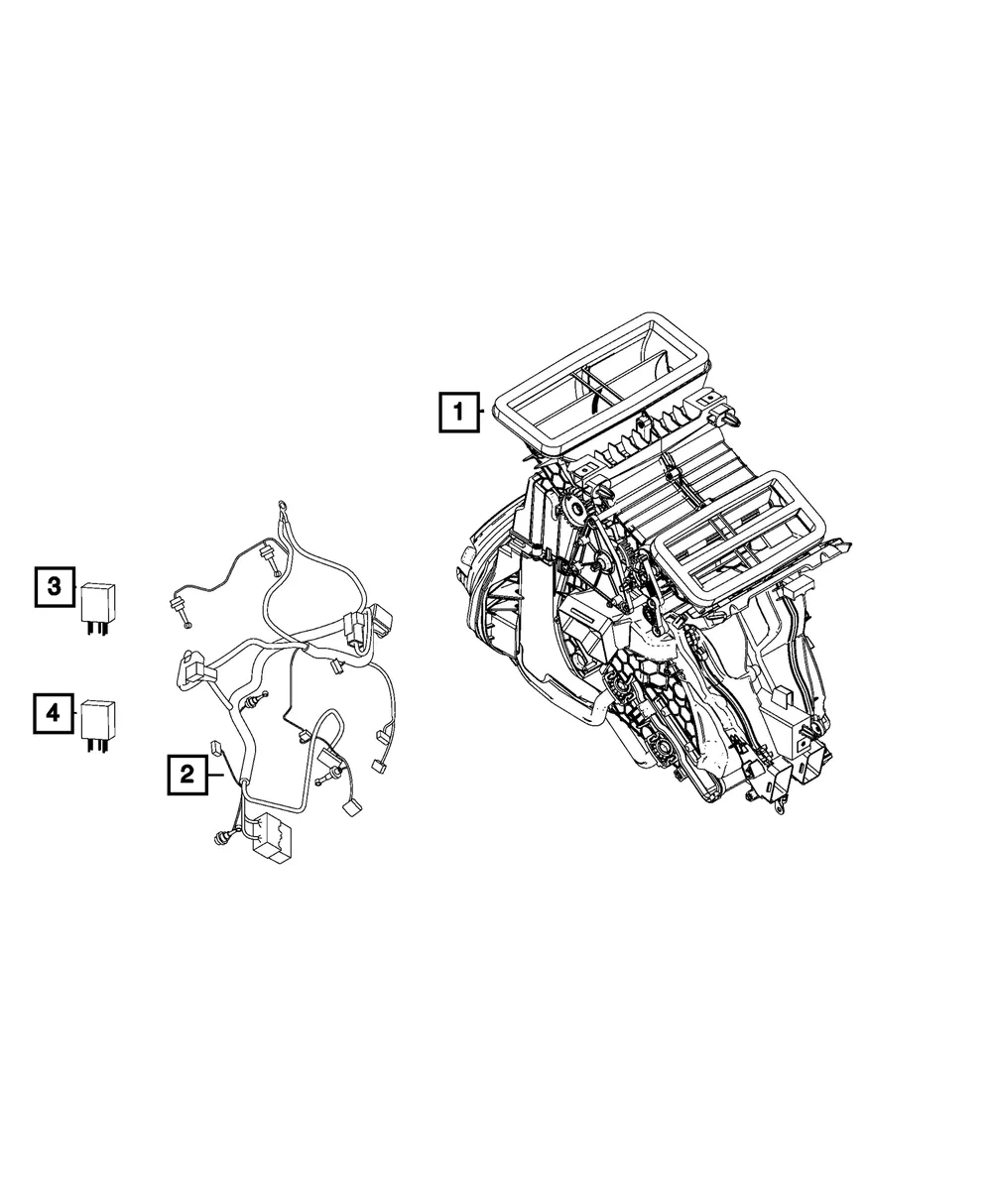 A/C And Heater Wiring - Mopar (68285015aa)