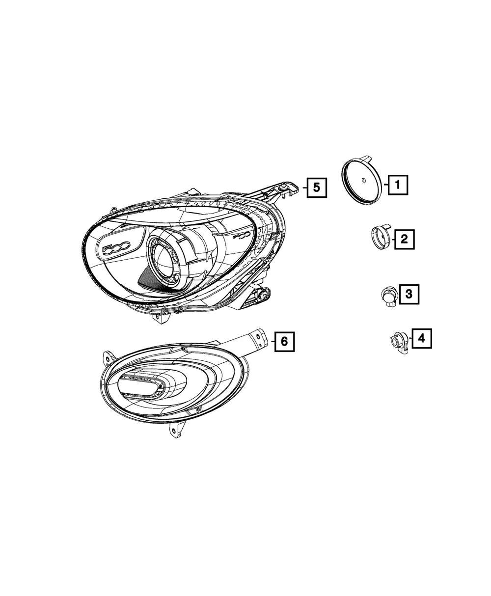 Lamp Socket - Mopar (68285016AA)