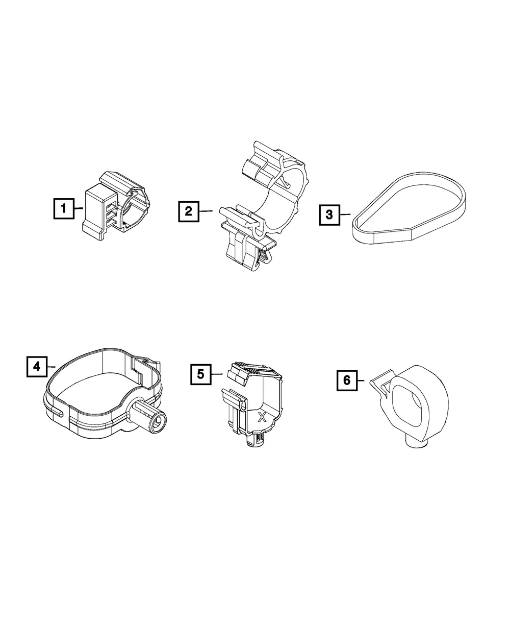 Wiring Clip - Mopar (68285495aa)