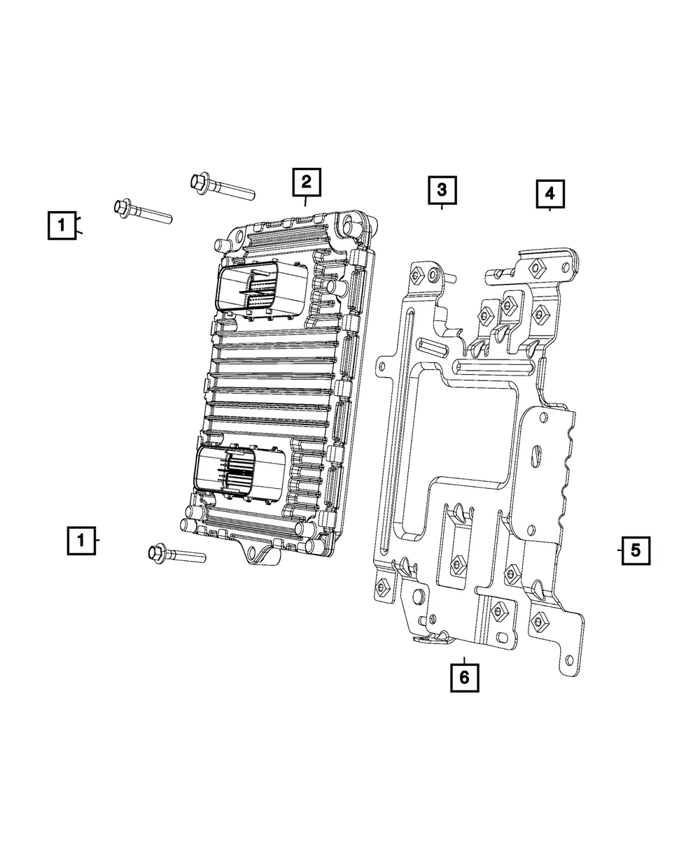 Module Bracket - Mopar (68286590ab)