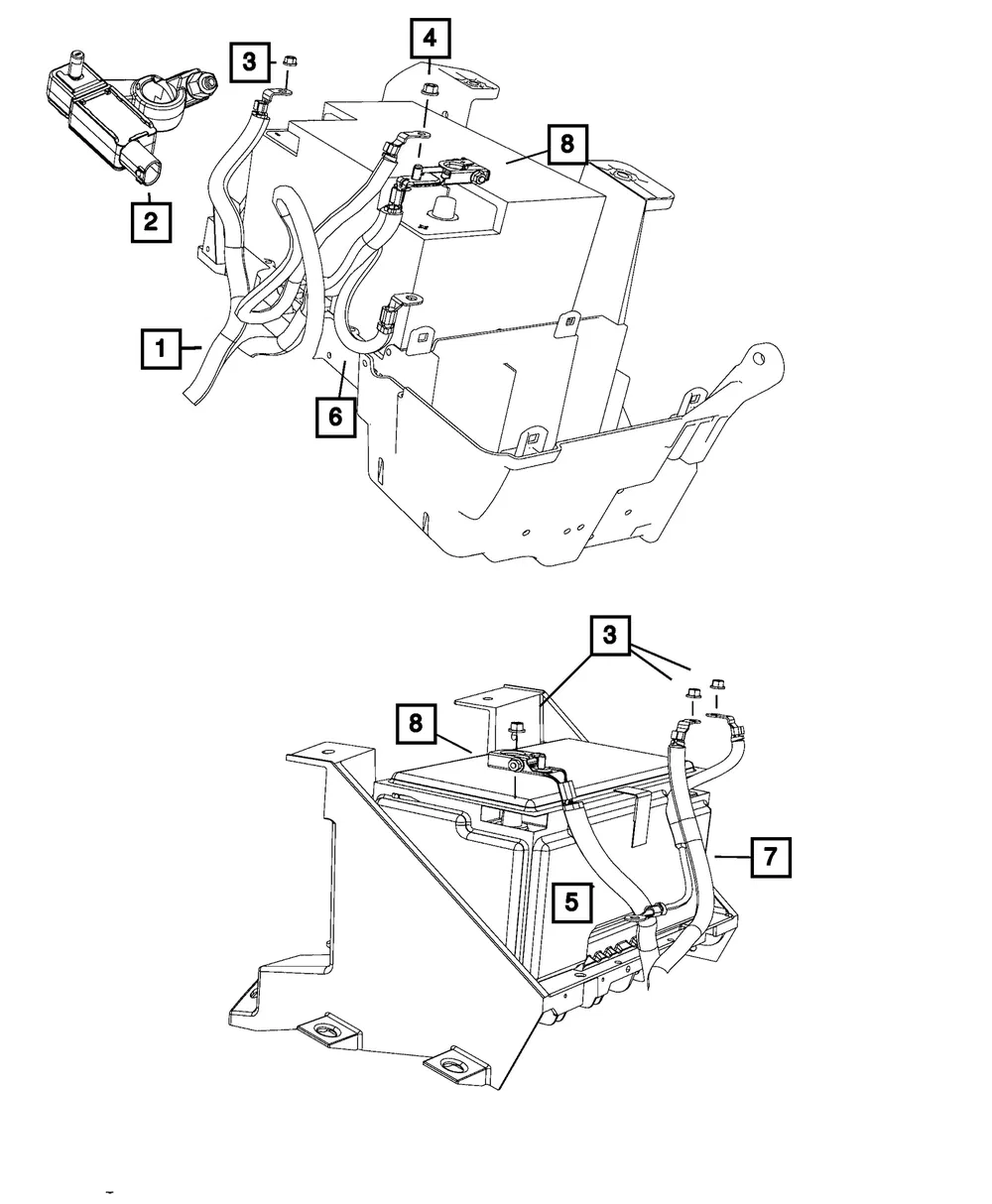Battery Cable Harness - Mopar (68288778aa)