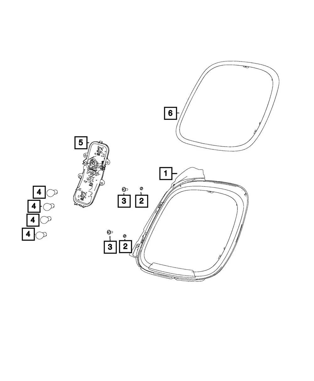 Lamp Socket - Mopar (68290191AA)