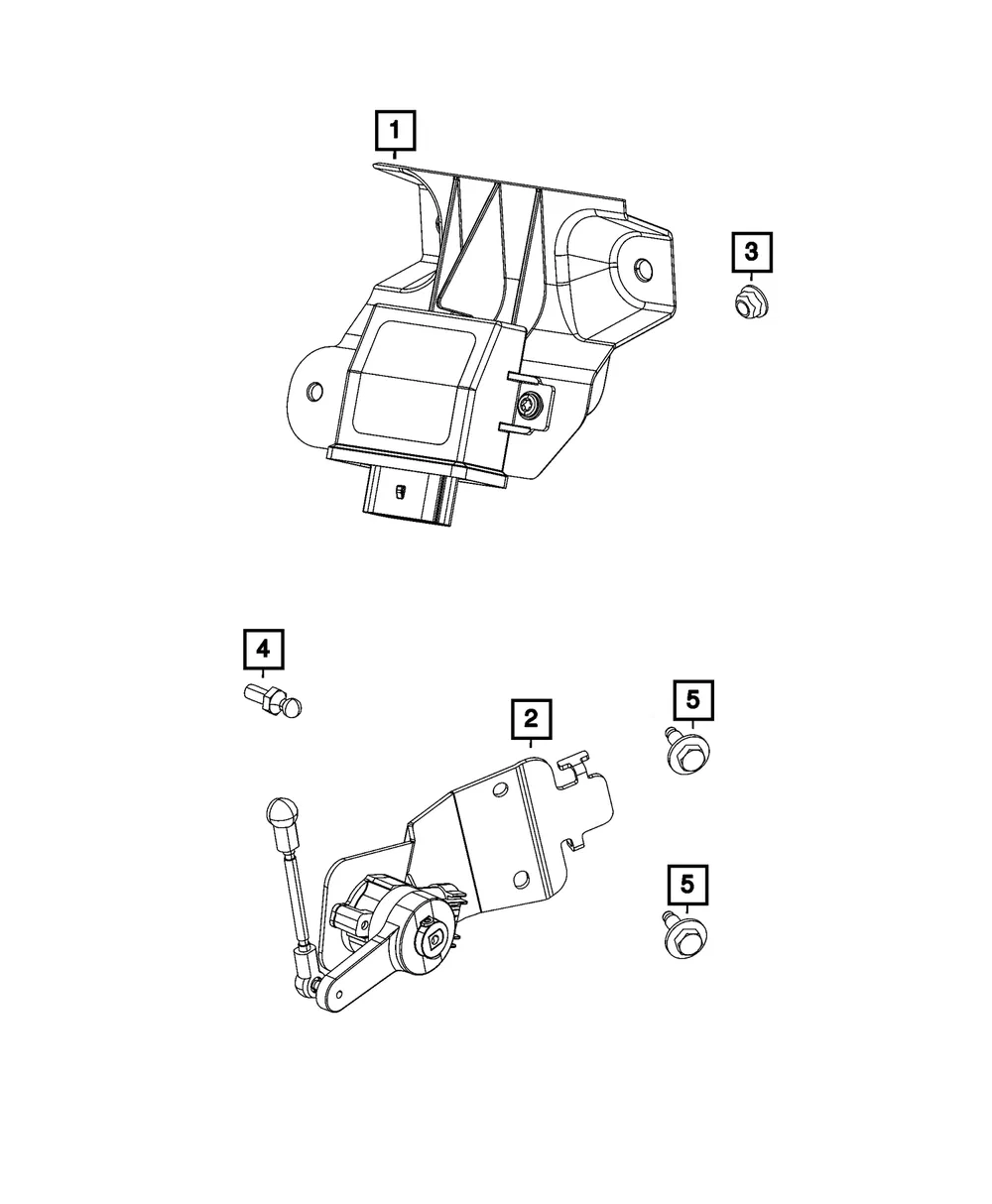 Headlamp Leveling Module - Mopar (68290302ac)