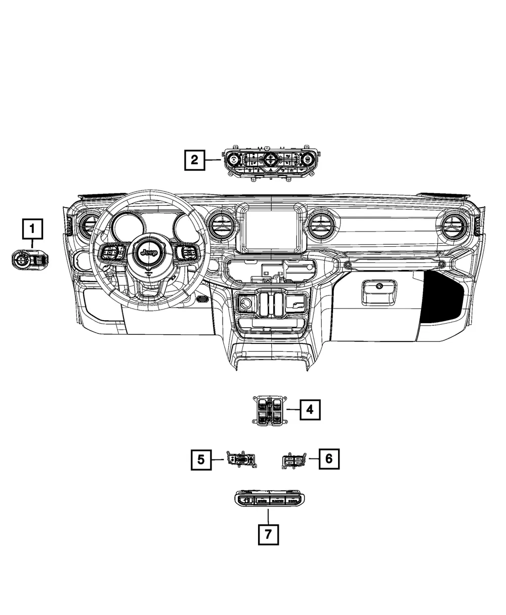 Power Window Switch - Mopar (68290764af)