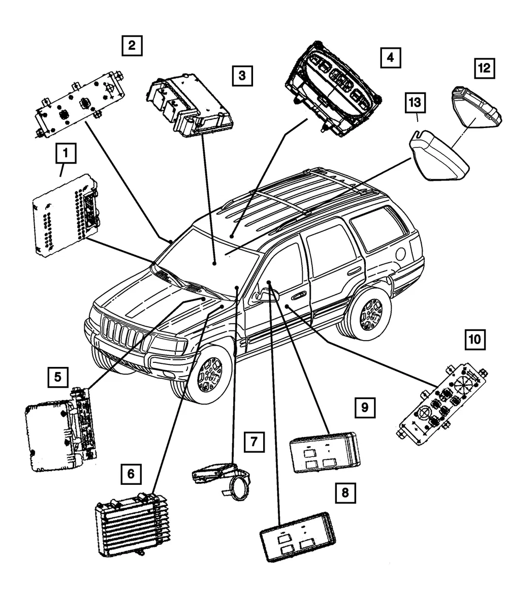 Occupant Restraint Module - Mopar (68290966aa)