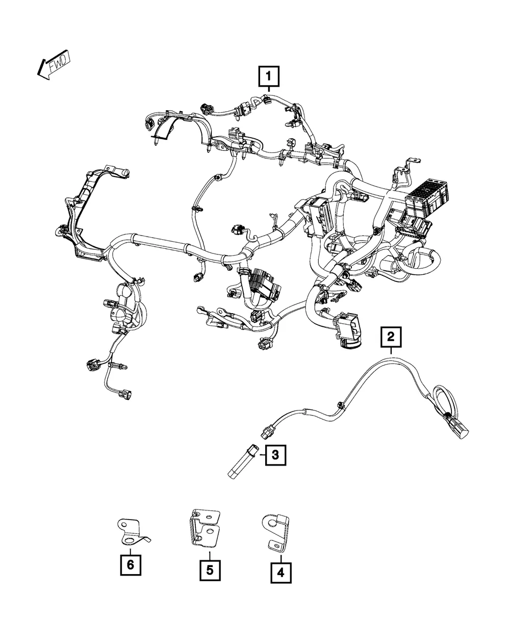 Wiring Bracket - Mopar (68292970aa)