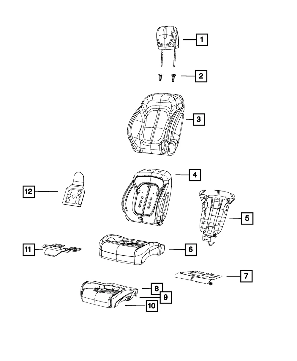 Occupant Classification Module Kit - Mopar (68299472ab)