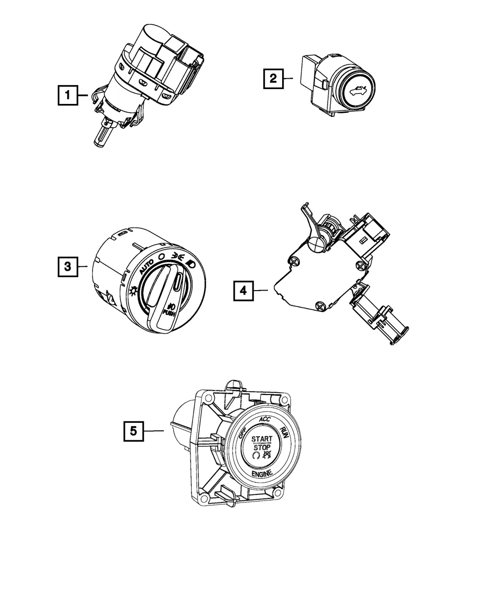 Ignition Switch - Mopar (68299960aa)