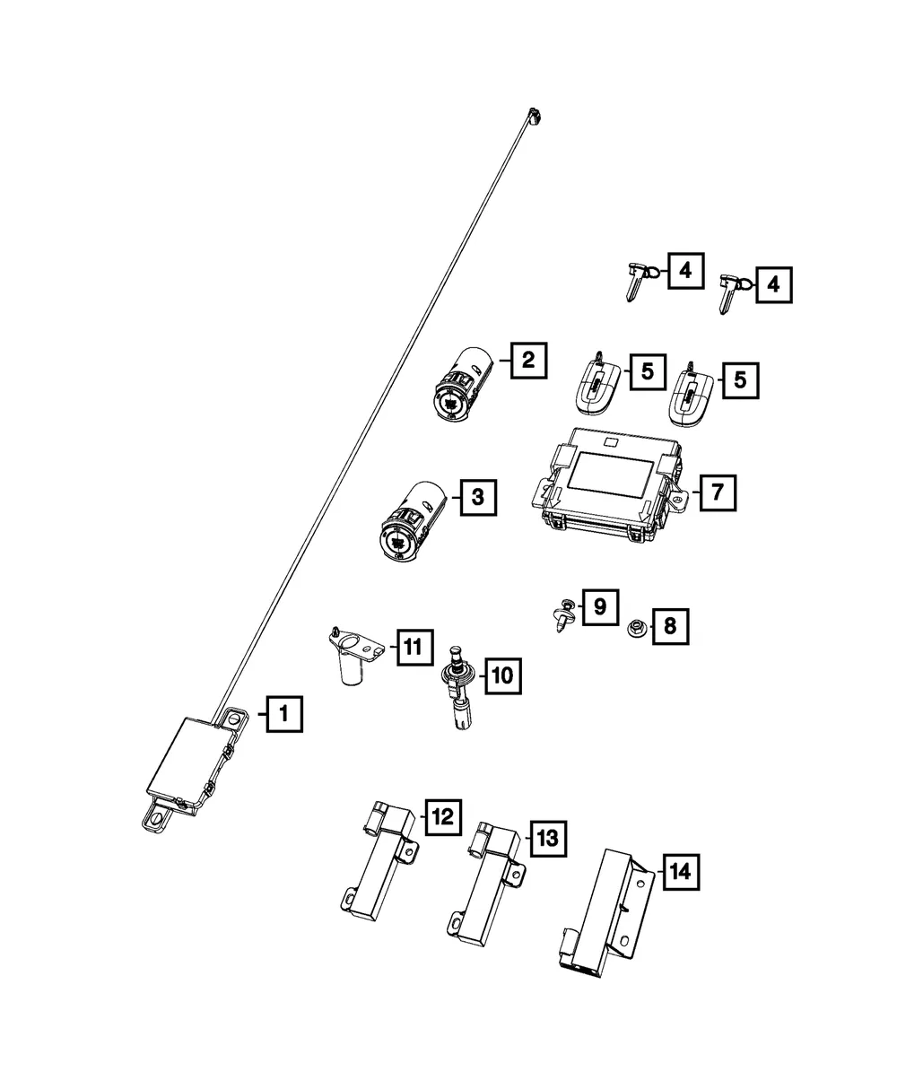 Ignition Switch - Mopar (68299962ac)