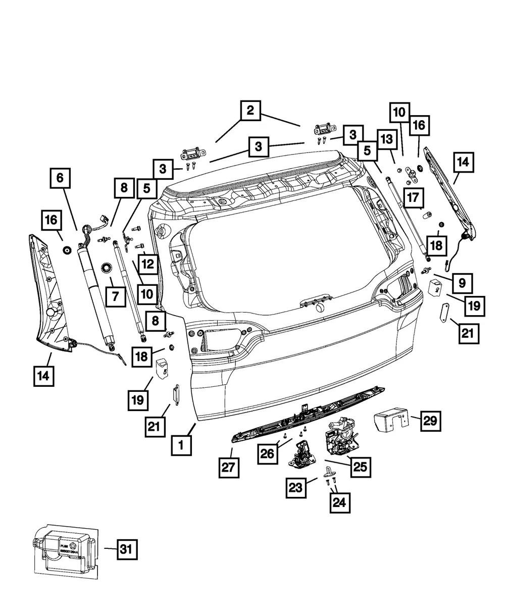 Module Cover - Mopar (68302128aa)