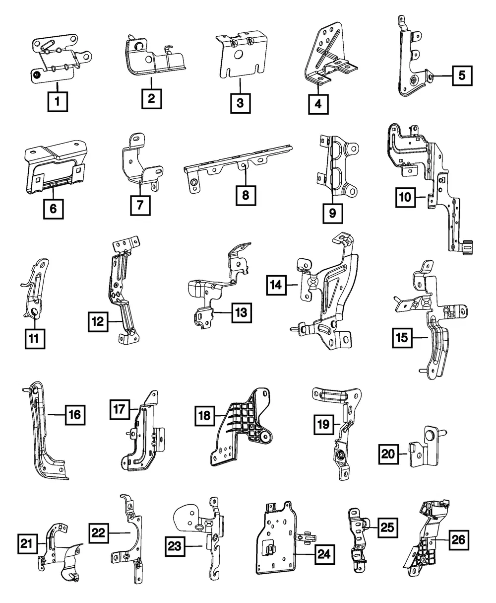 Wiring Bracket - Mopar (68302844ab)