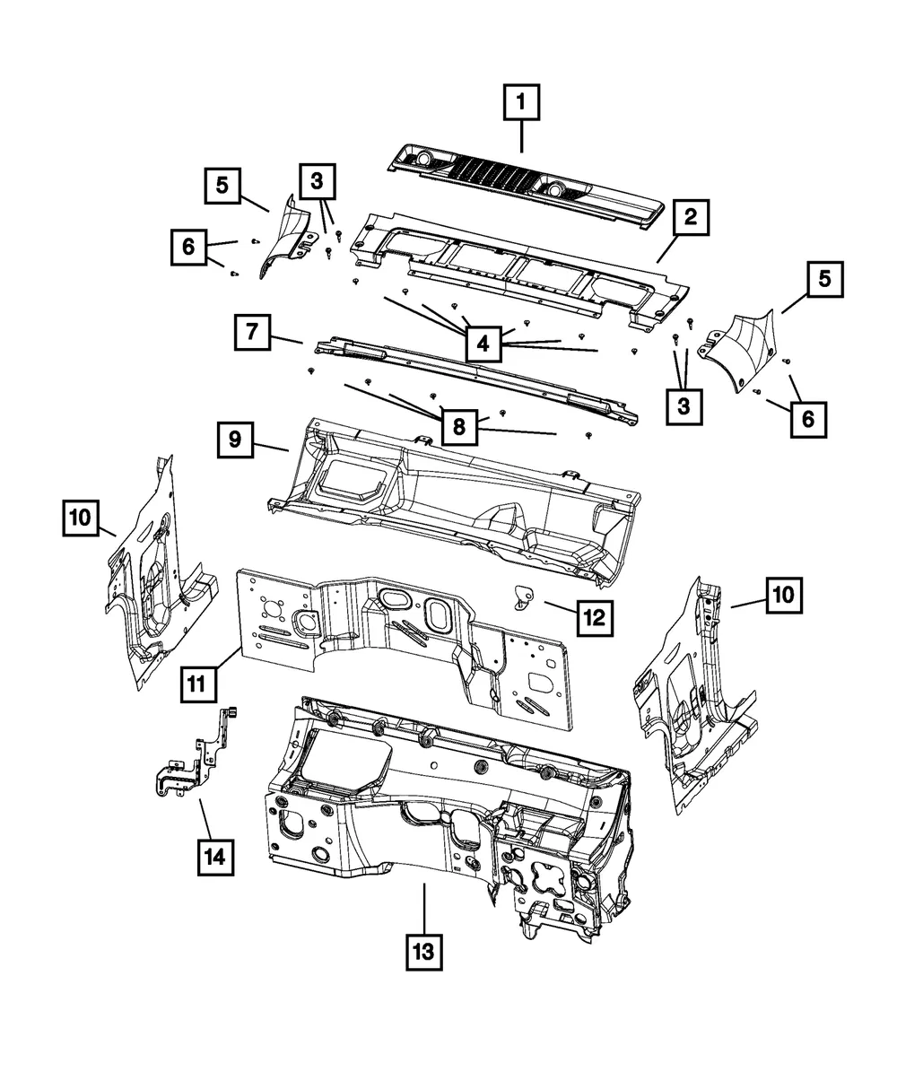 Wiring Bracket - Mopar (68302850ac)