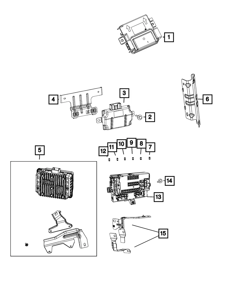 Body Controller Module - Mopar (68303100AD)