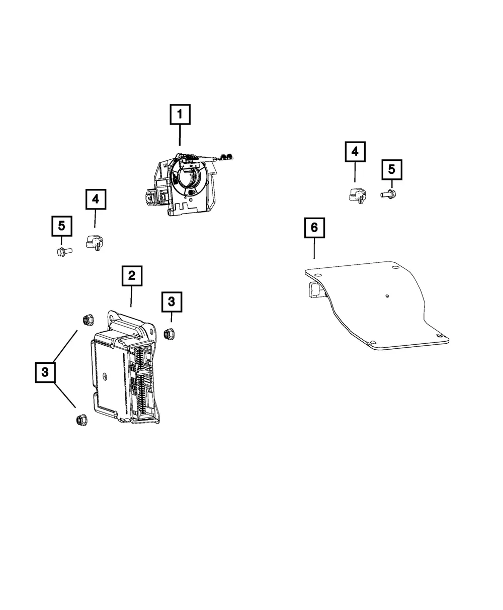 Air Bag Control Module - Mopar (68303219aa)