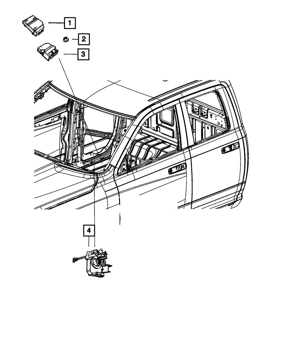 Air Bag Control Module - Mopar (68303635aa)