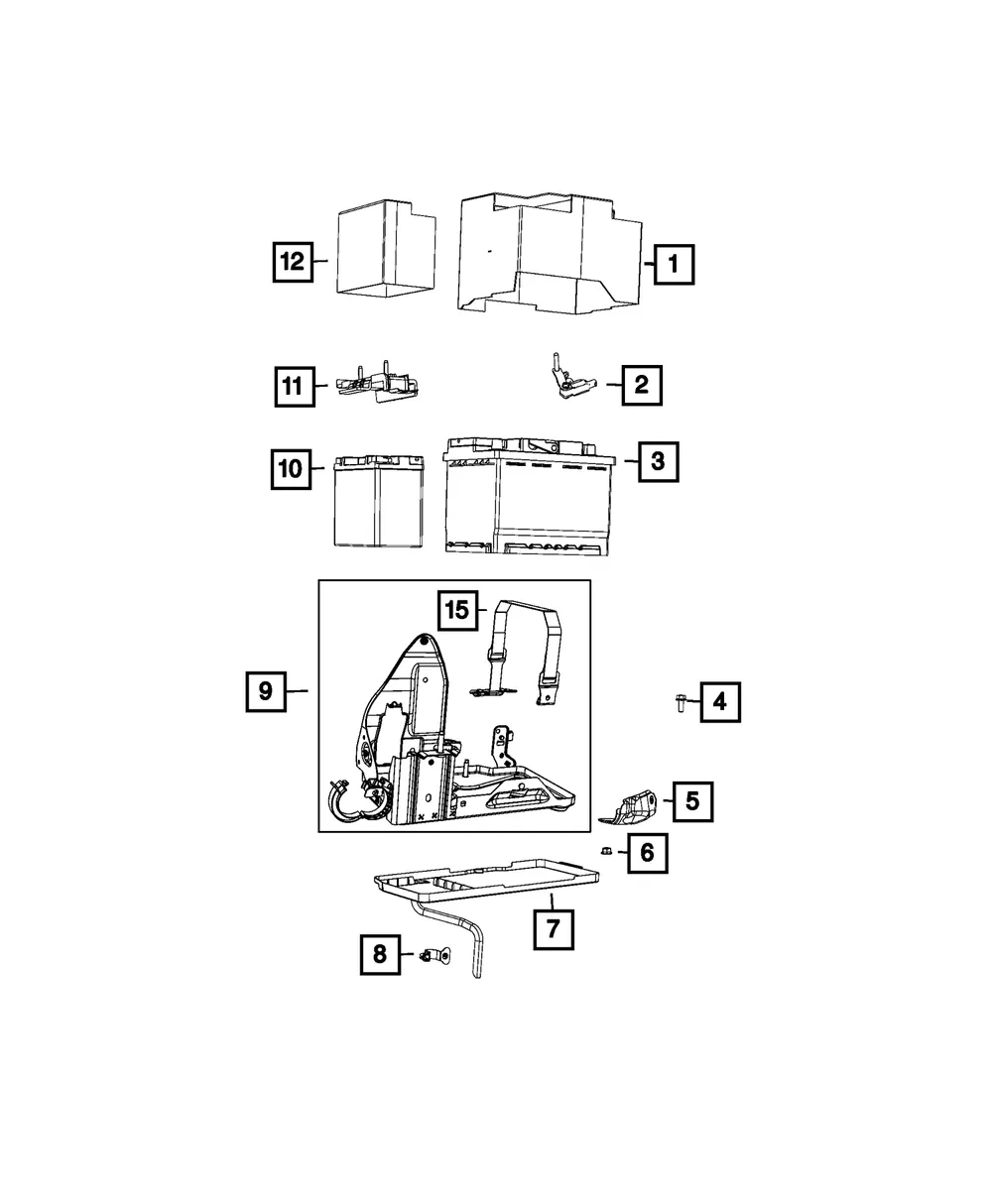 Battery Strap - Mopar (68304793ab)