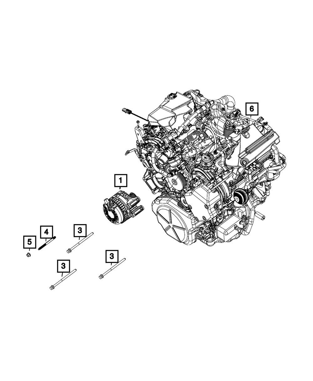 Engine Generator - Mopar (68309251aa)