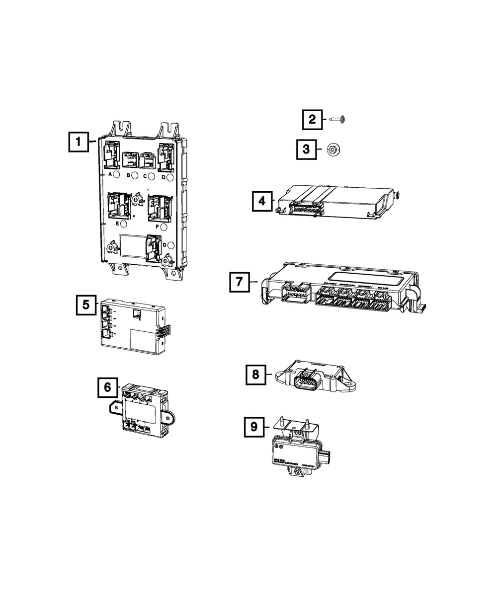 Body Controller Module - Mopar (68309504ab)