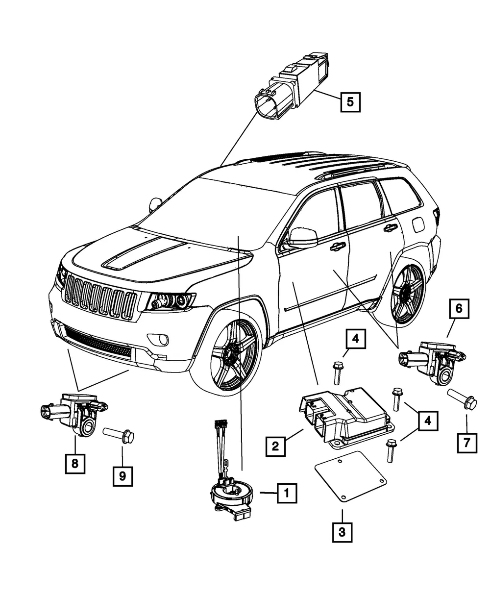 Occupant Restraint Module - Mopar (68309533aa)