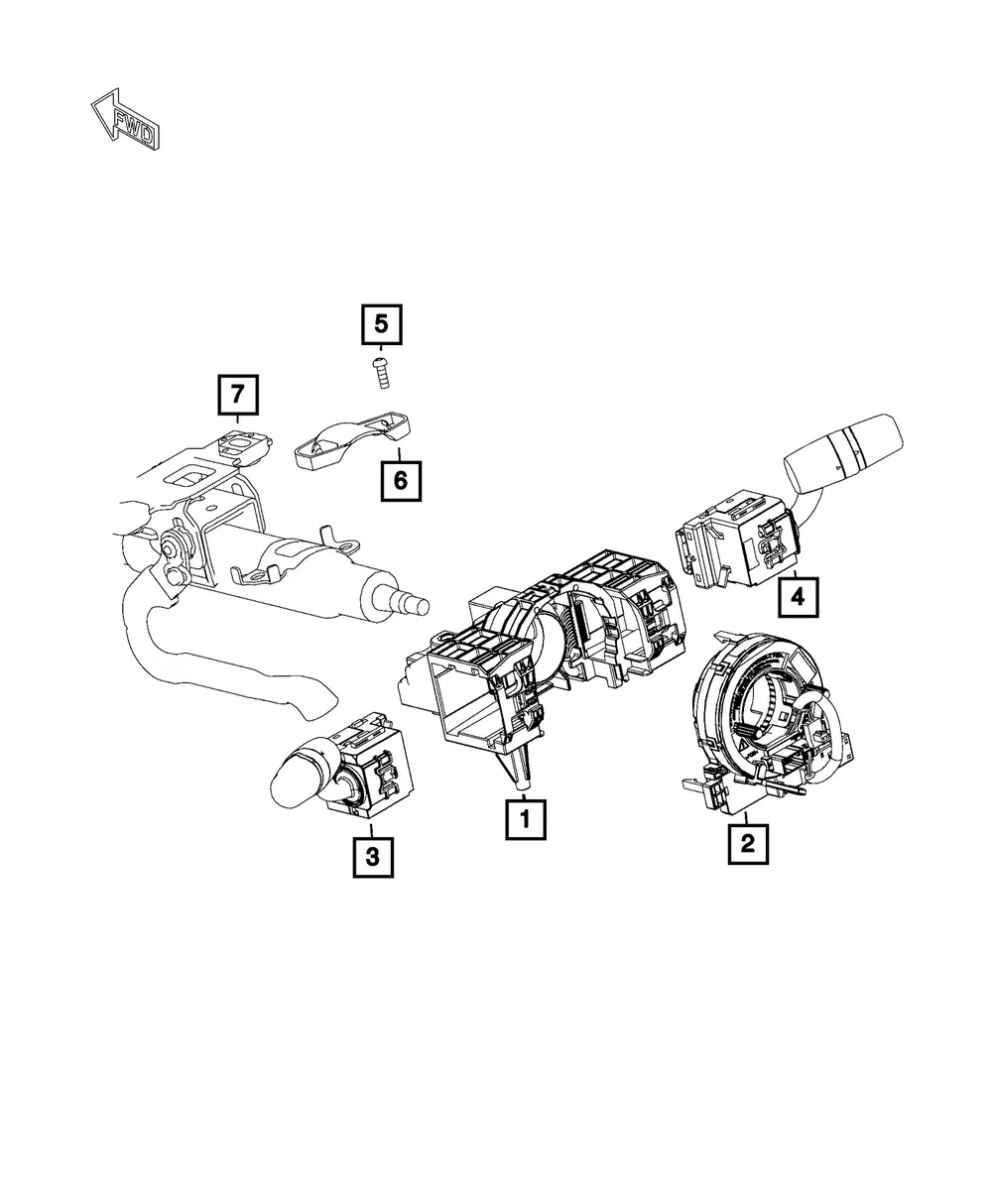 Wiper Switch - Mopar (68313672aa)