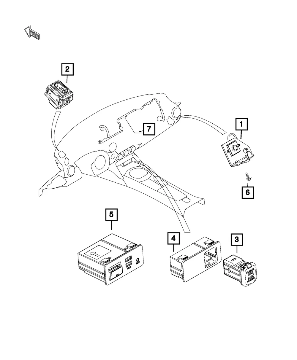 Radio Wiring - Mopar (68313695aa)
