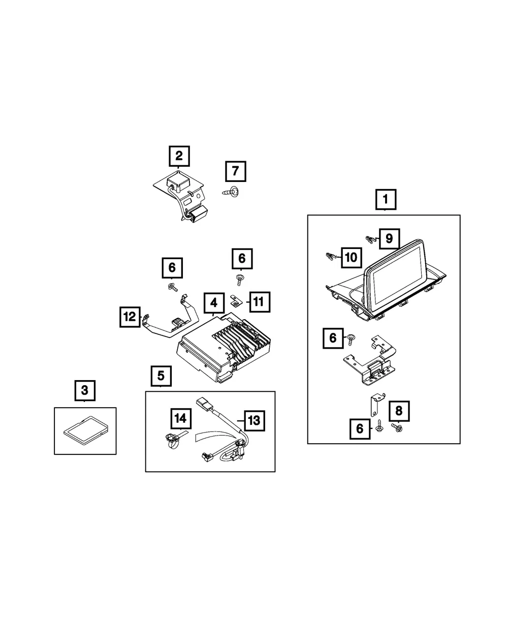 Module Bracket - Mopar (68314308aa)