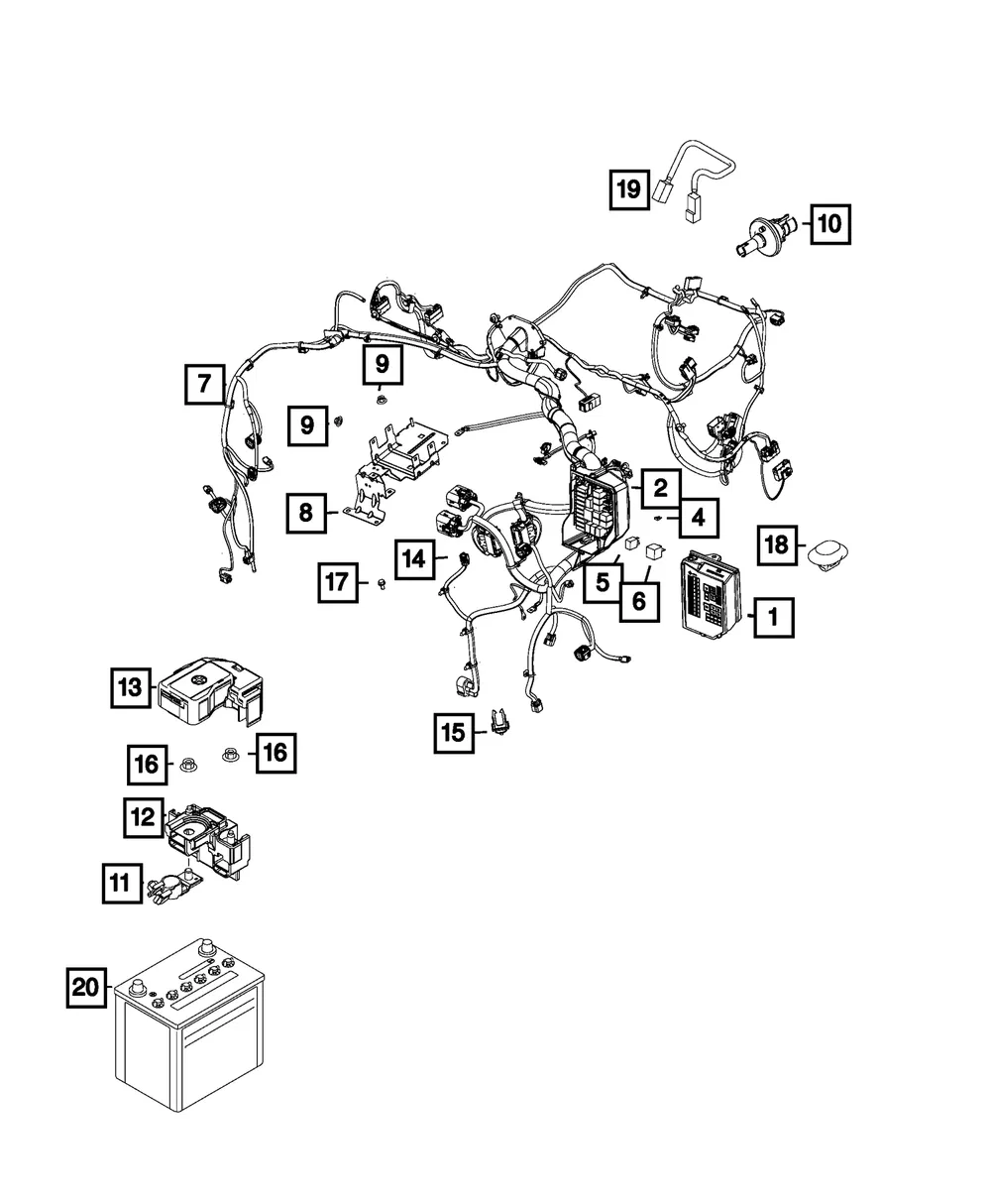 Wiring Plug - Mopar (68314407AA)
