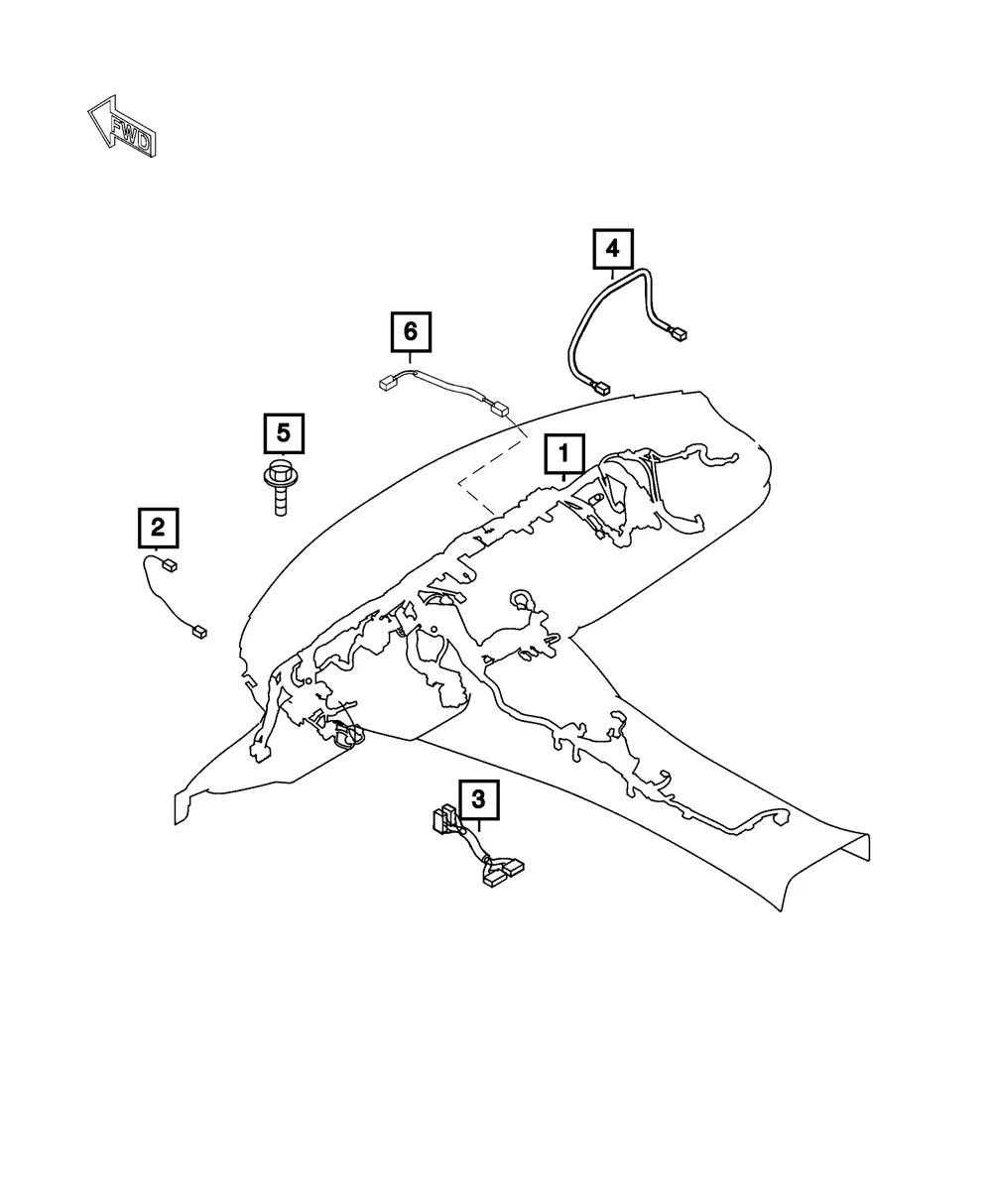 Jumper Wiring - Mopar (68314475aa)