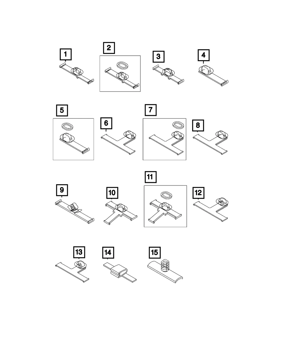 Wiring Clip - Mopar (68318947aa)