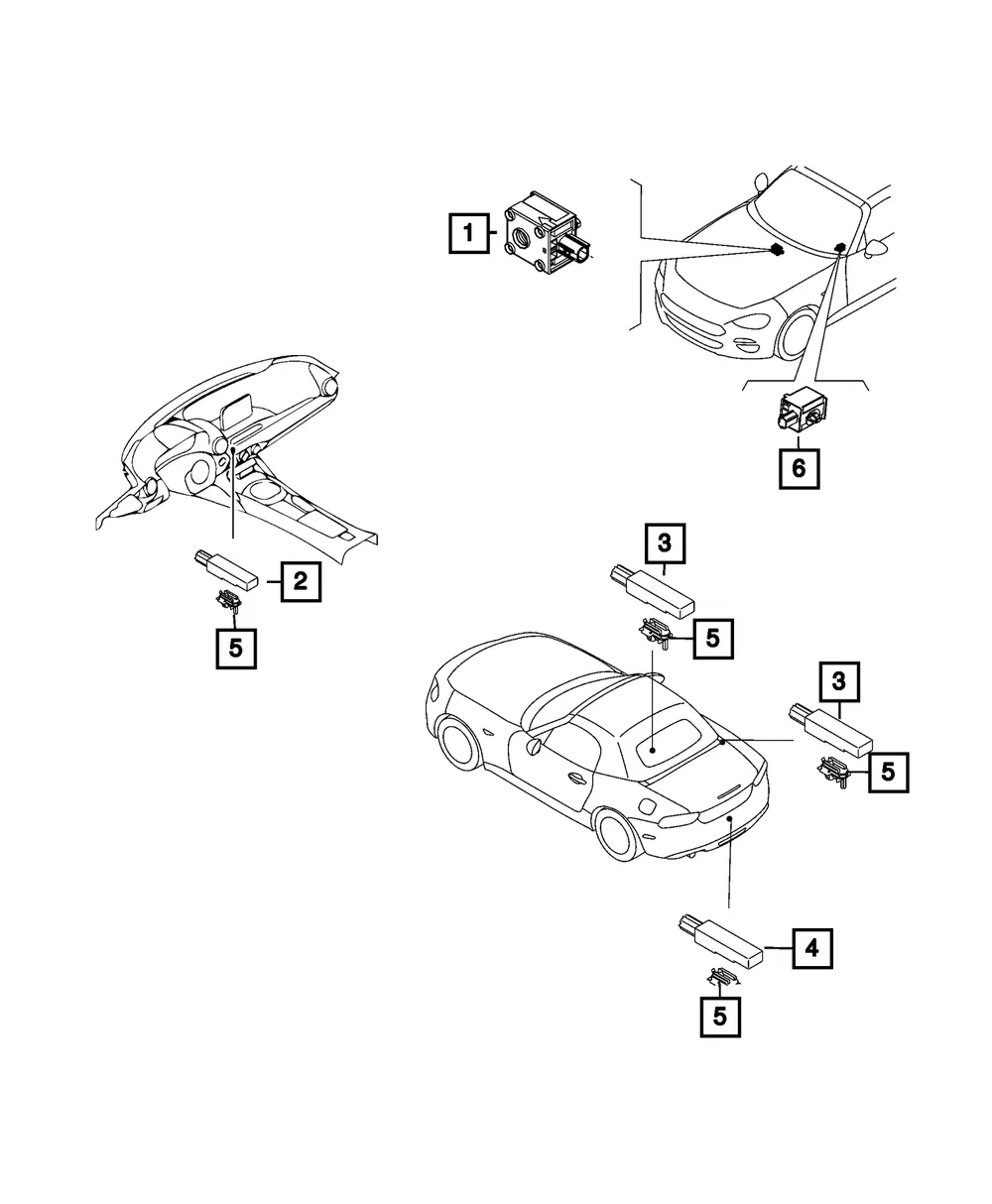 Park Assist Sensor - Mopar (68319012AA)