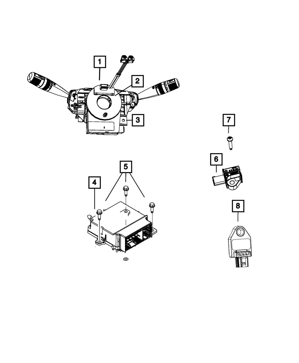 Acceleration Sensor - Mopar (68319133aa)